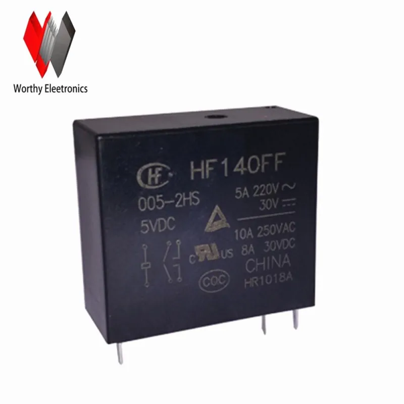 

Free shiping wholesale 10pcs/lot relay HF140FF-005-2HS