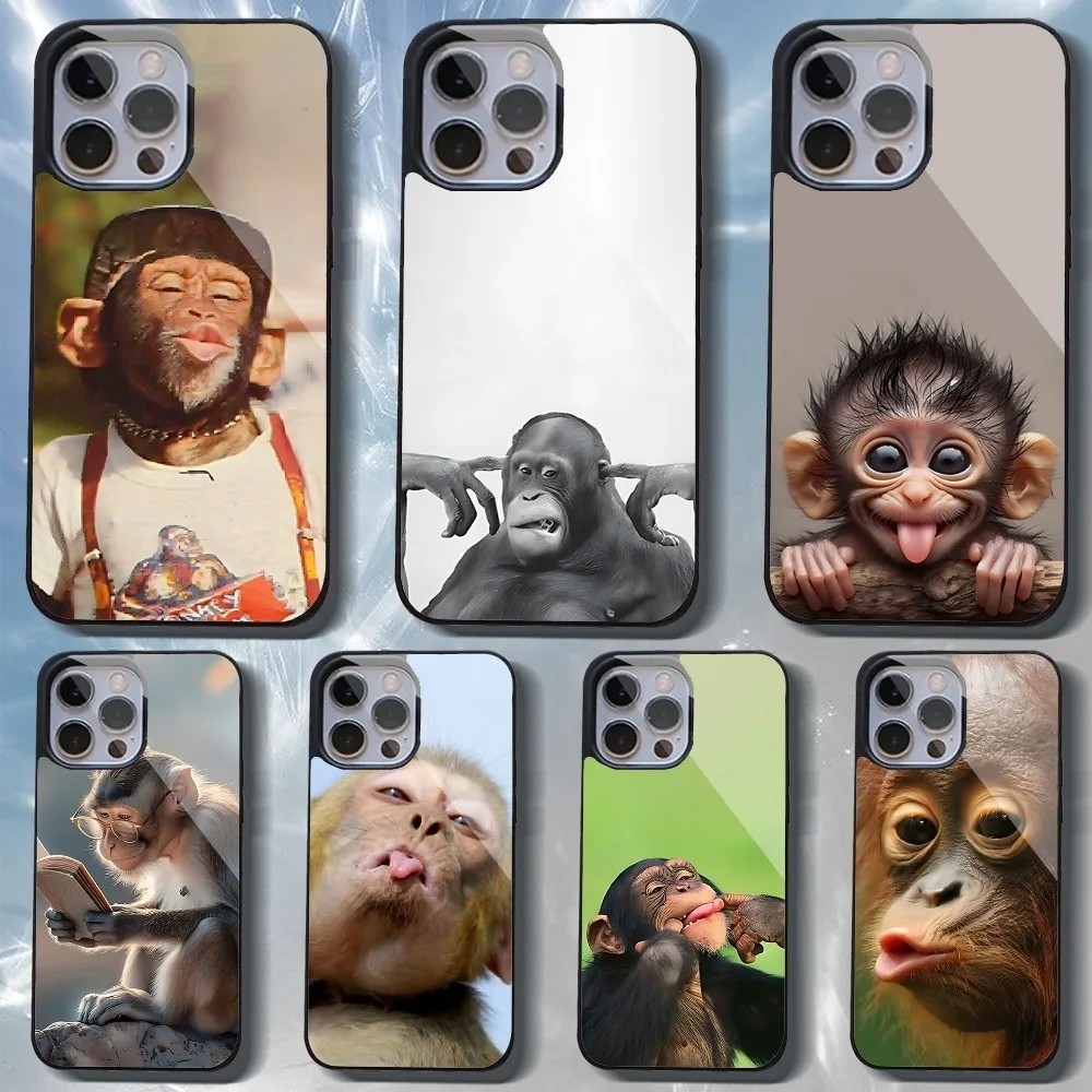 Monkey Sipping Caprisun Meme Phone Case For IPhone 16 15 14 13 Pro Max 11 12 Mini Alex Mirror For Magsafe Wireless Charging Cove