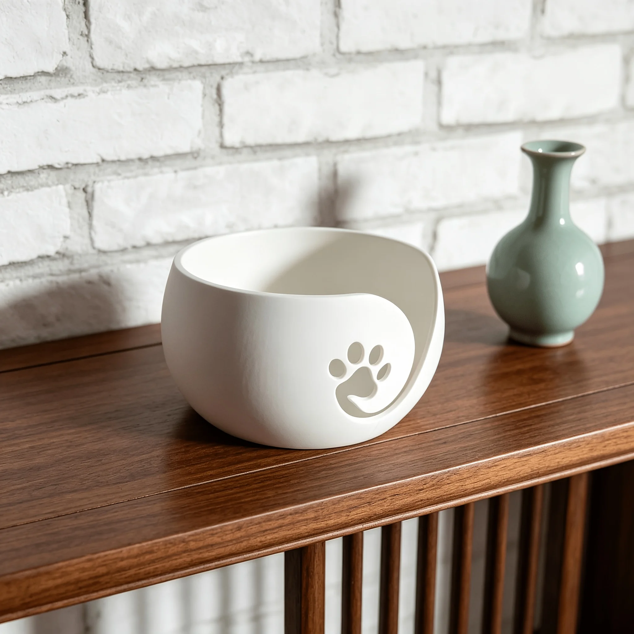 1Pc Cat Paw Decoration 3D Printed Yarn Storage Bowl, Cute Anti-Tangle Knitting Tool, Cat Paw-Shaped Yarn Outlet Design, Effectively Prevents Yarn from Knotting and Getting Tangled, Can Store Yarn Balls, Crochet Hooks, Knitting Needles, and Other Knitting Tools, Suitable for Desktop Knitting Scenarios; a Must-Have for Crochet Enthusiasts, Craft Experts, and Knitting Beginners, Also Makes a Great Handmade Gift to Give to Friends