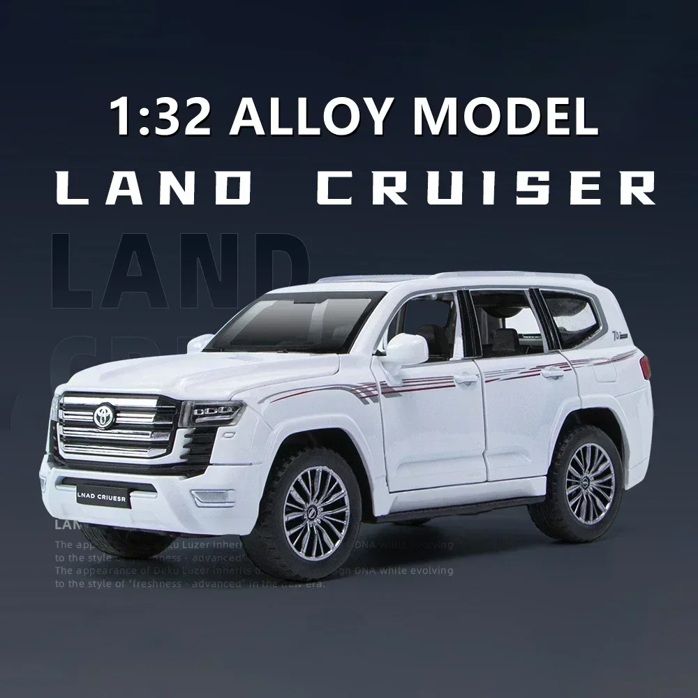1:32 LAND CRUISER LC300 Alloy Diecasts&Toy Vehicles Metal Toy Car Model Sound and light Pull back Collection Kids Toy