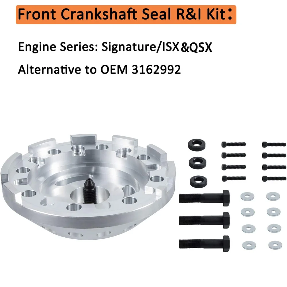 For ISX QSX3162992Front Crankshaft Seal Remover Installer Tool for Cummins Signature ISX Diesel Truck Engine Replace OEM3162992