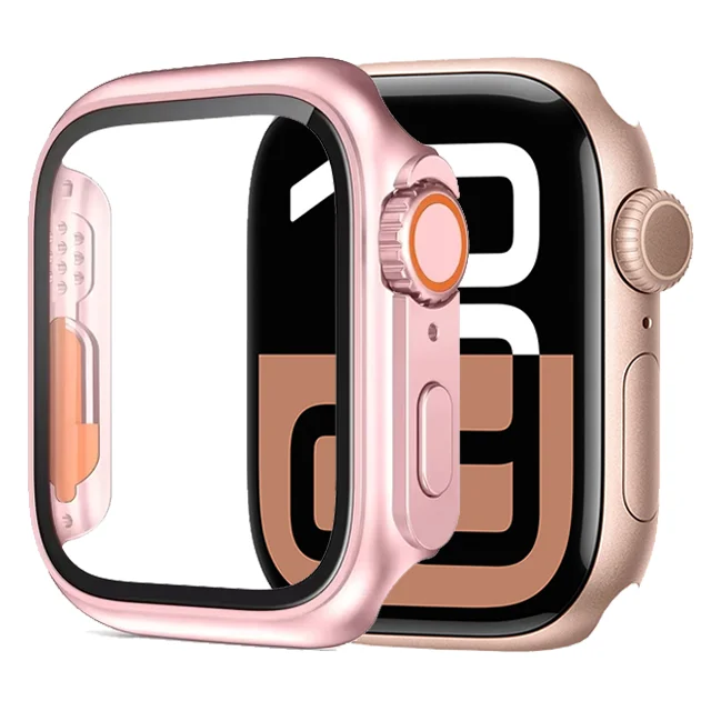 Glas+Hülle für Apple Watch 11 10 46mm 42mm 9 8 7 45mm 41mm Displayschutzfolie Change Ultra 3/2/1 Stoßfänger-Abdeckung iWatch 6 5 4 SE3/2/1 – Detail 11