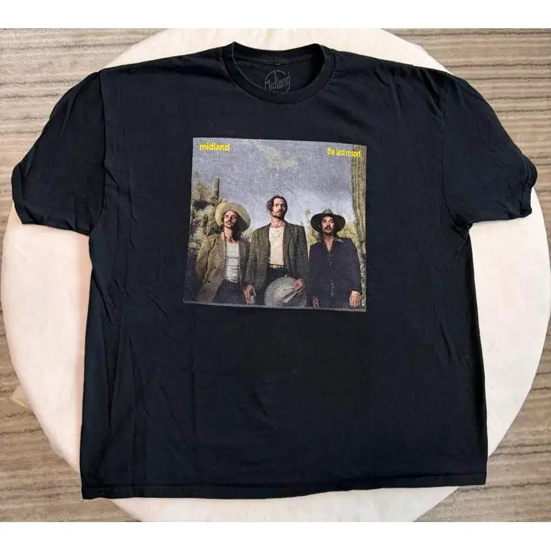 Midland The Last Resort Tour T-Shirt Double-Sided Dates Black Men's Size XXL