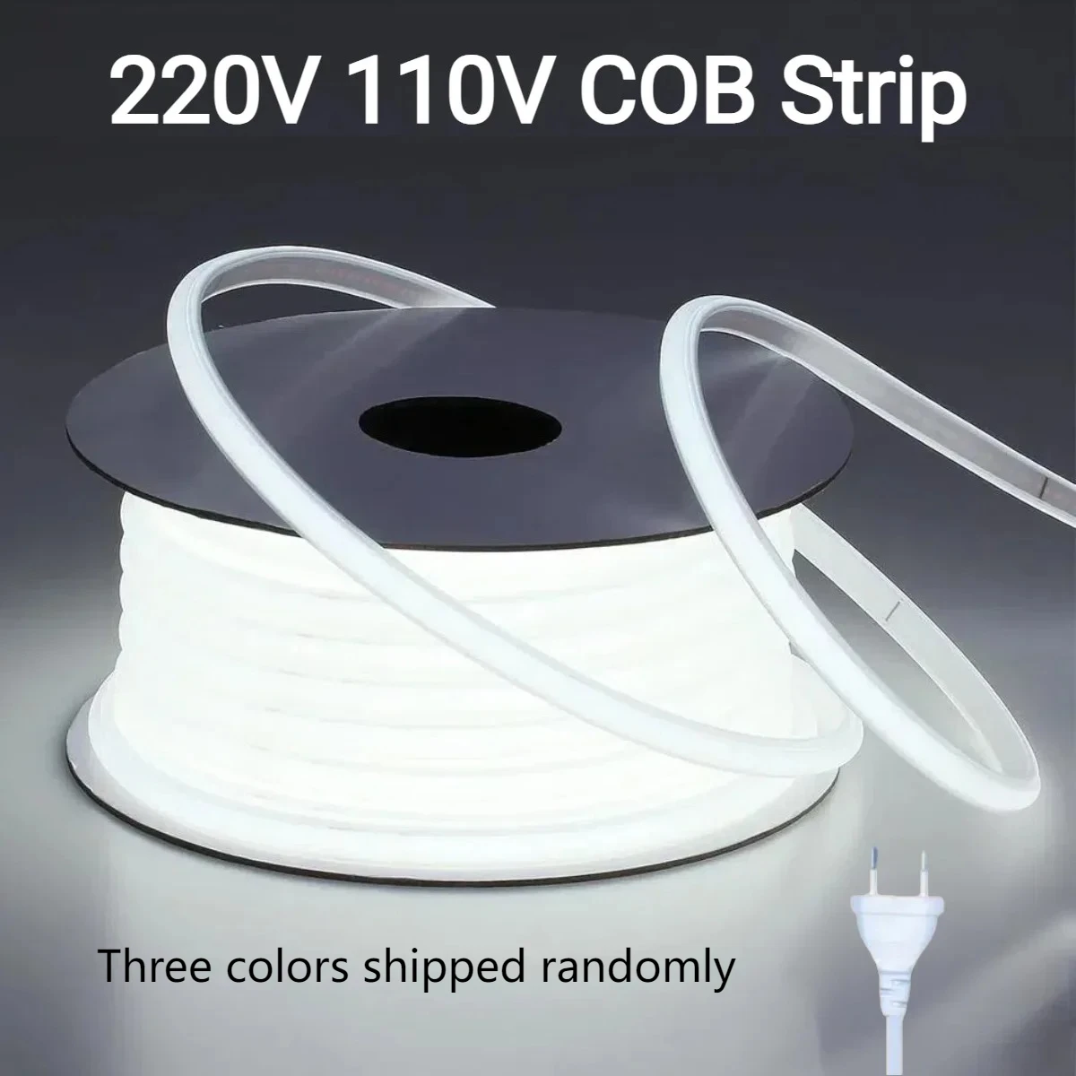 220V 110V Outdoor Waterproof COB LED Strip Light 288LEDs/M High Lumen 30M 20M For Garden Yard Villa Swimming Pool Billboard Deco
