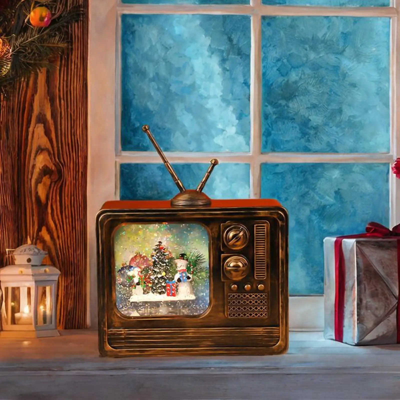 

LED Christmas TV Music Box Christmas Decoration for Birthday Gifts