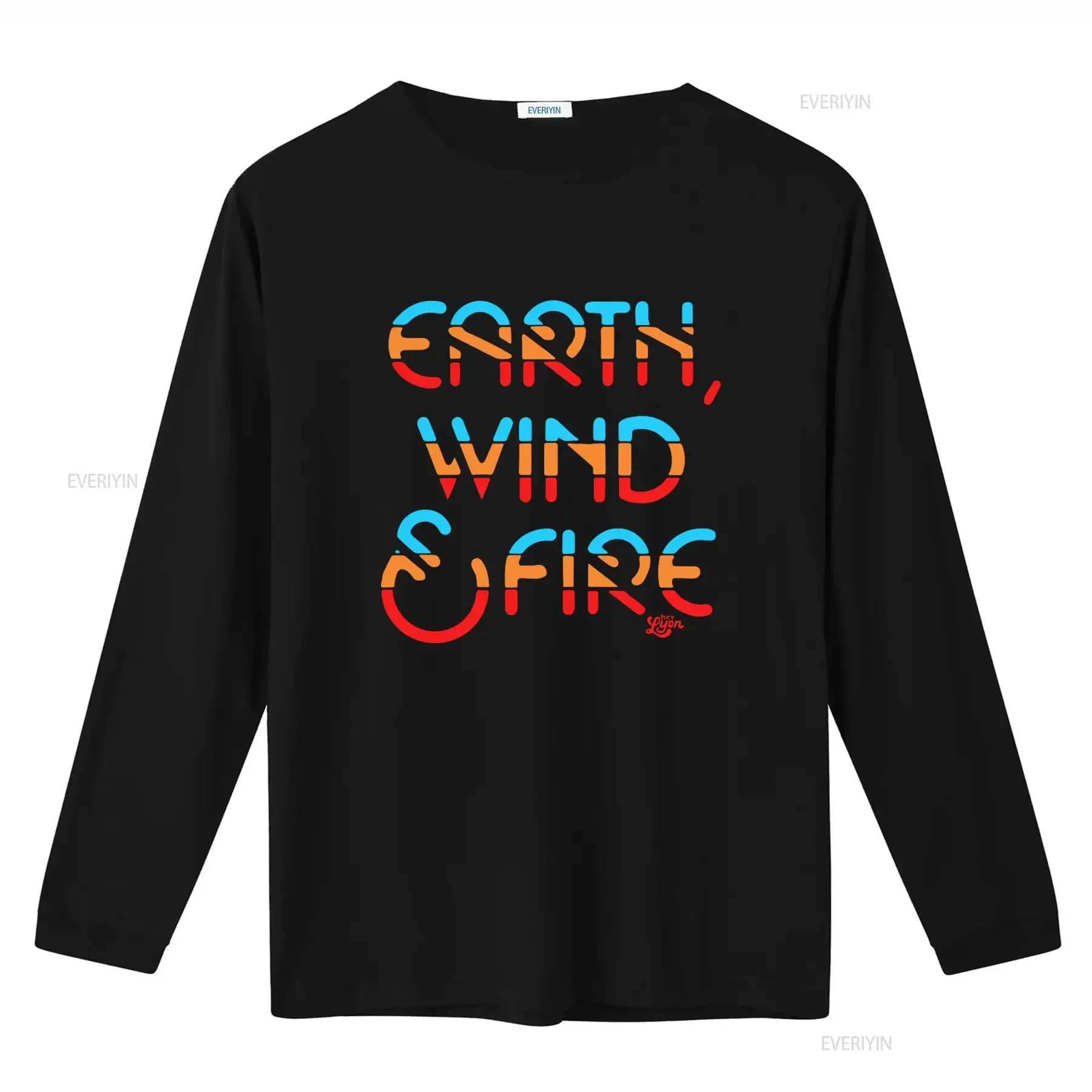 Earth Wind Fire Jersey  T Shirt Stylish Print for All Seasons vintage Washed Versatile Stretched Breathable fashion homme