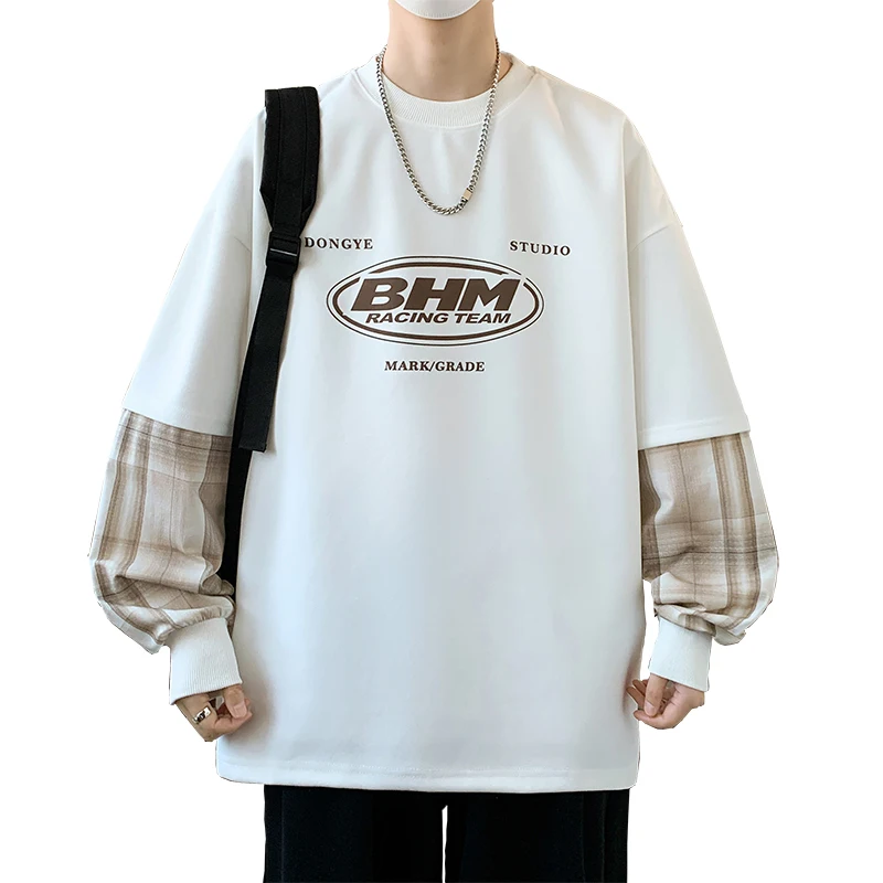 العصرية الرجال Hatless هوديي المألوف القطن تنفس جولة الرقبة عارضة البلوز البلوز مريحة الشباب PopularTop #1