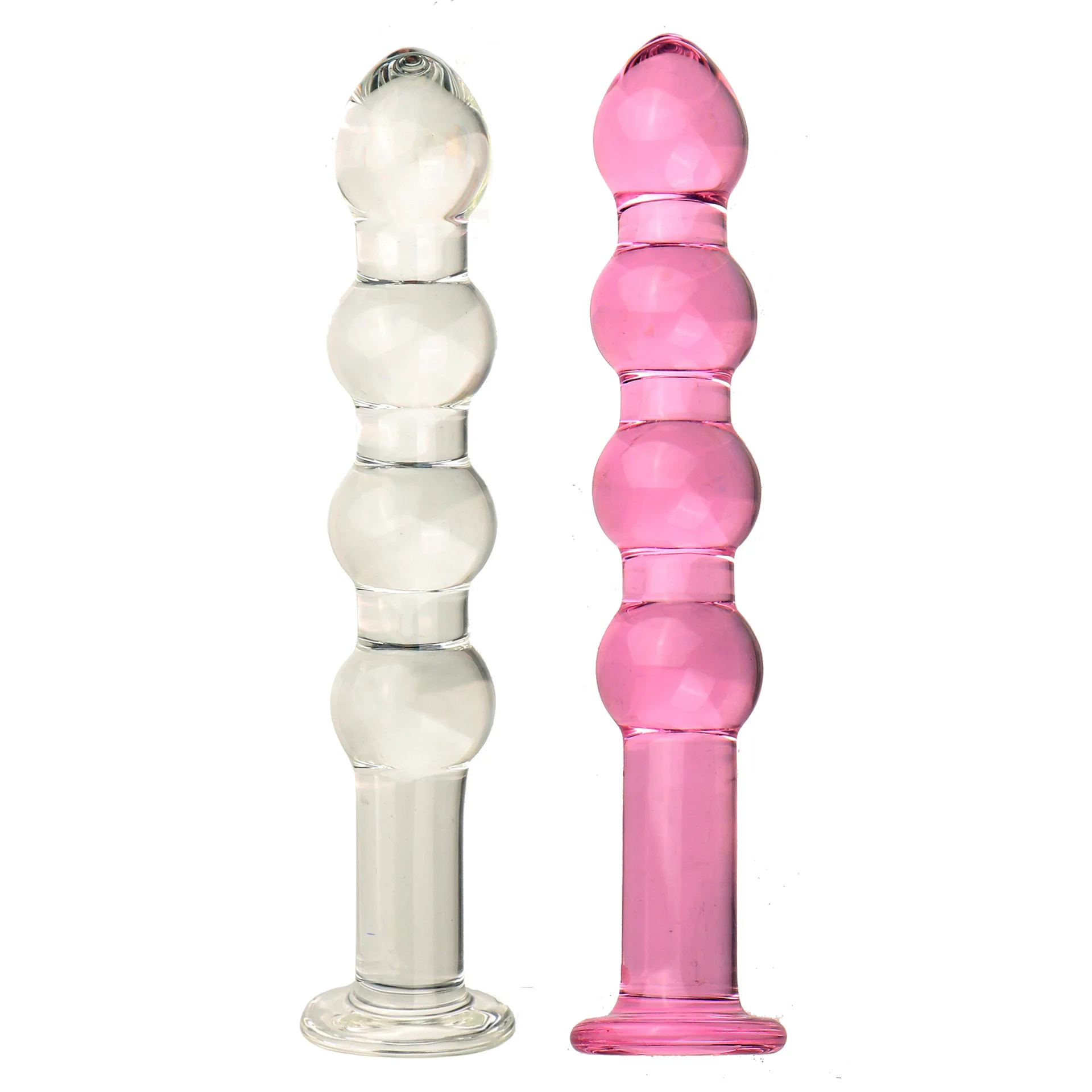 Prostate Massager Pleasure Wand Anus Backyard Beads Crystal Glass Anal Plug Adult Masturbation Products Erotic Toys For Couples