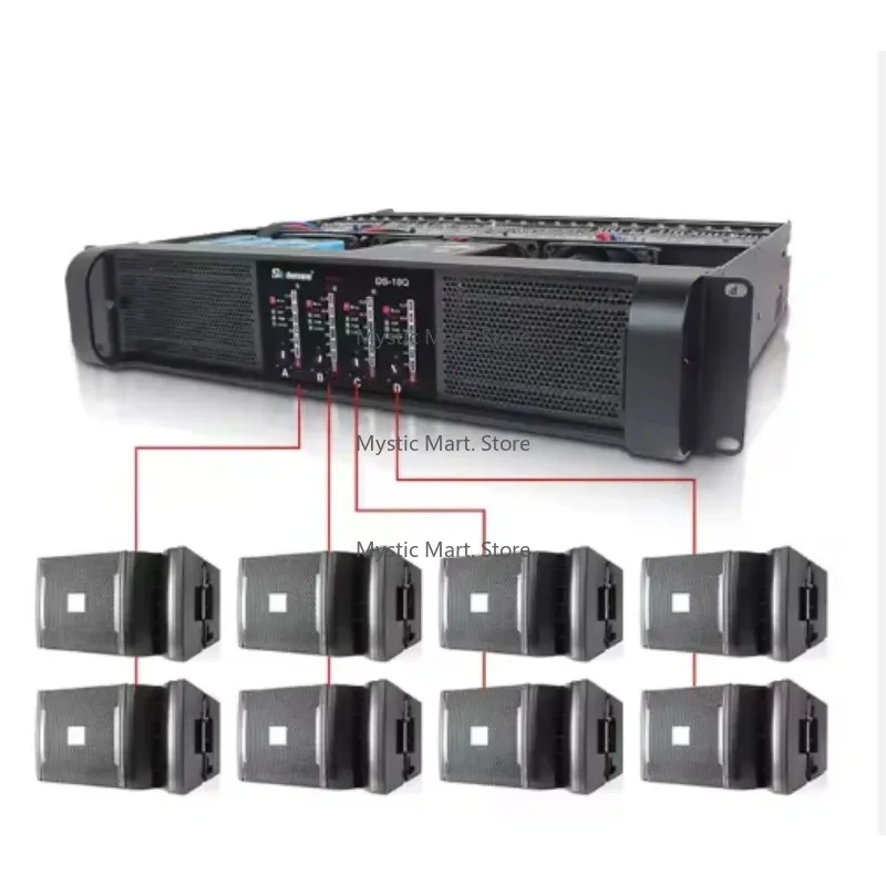 DS-10Q Sinbosen 10000q amplificador de potencia de audio música profesional dj 2000w 4 canales para altavoz Line Array