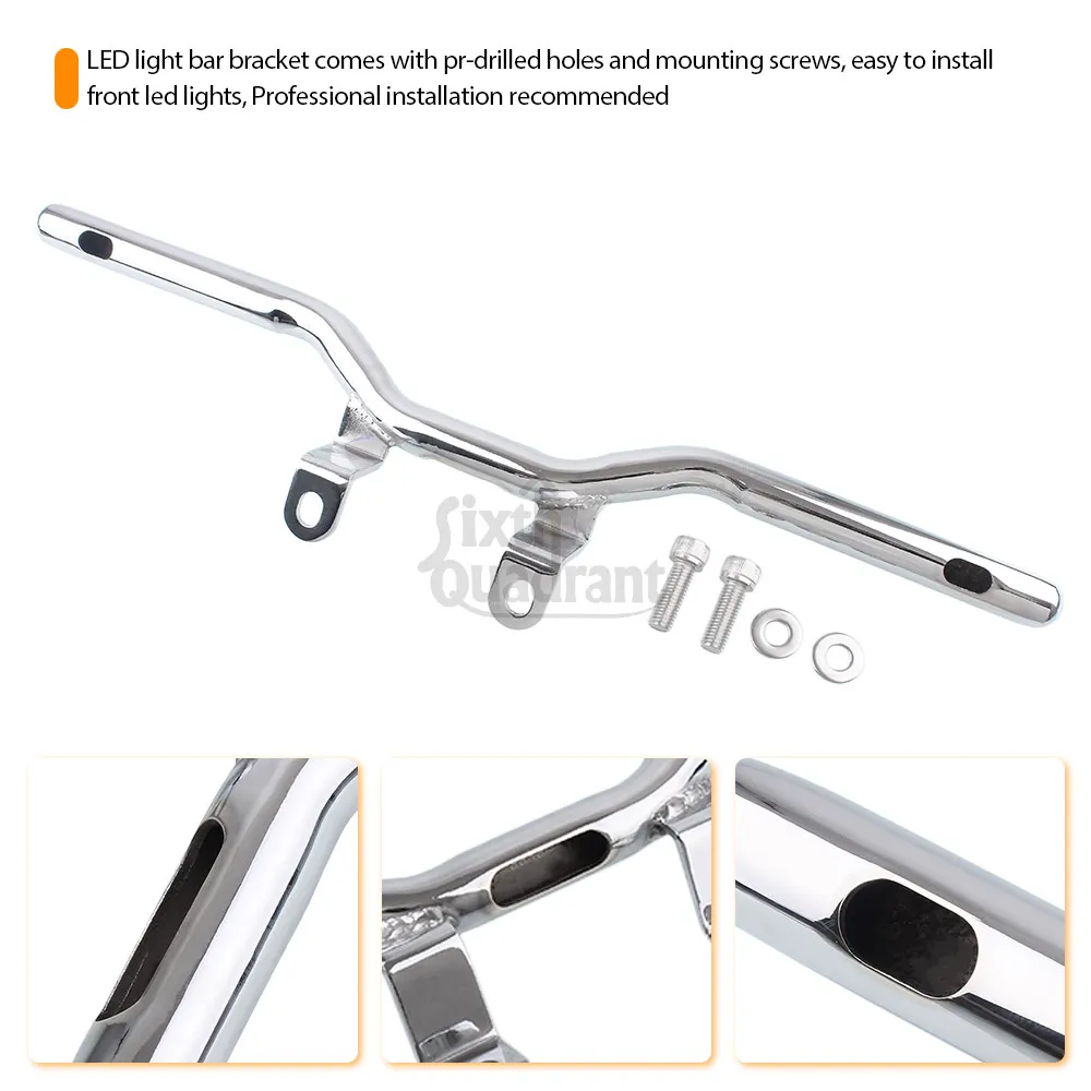 

Мотоциклетный противотуманный кронштейн прожектора, светодиодный кронштейн для крепления прожектора, хромированный для BMW R 18 B R18B Bagger R18, Transcontinental 2021-2024