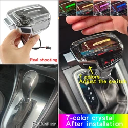 Crystal 7 color LED light car Automatic transmission Gear Shift Knob Shifter Lever handle for Buick Regal Excelle GL6