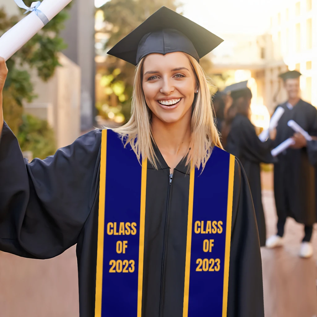 Graduation Sash Class of 2023 College School Stole Shawls Graduate Wraps Scraf International Student Pride Gifts