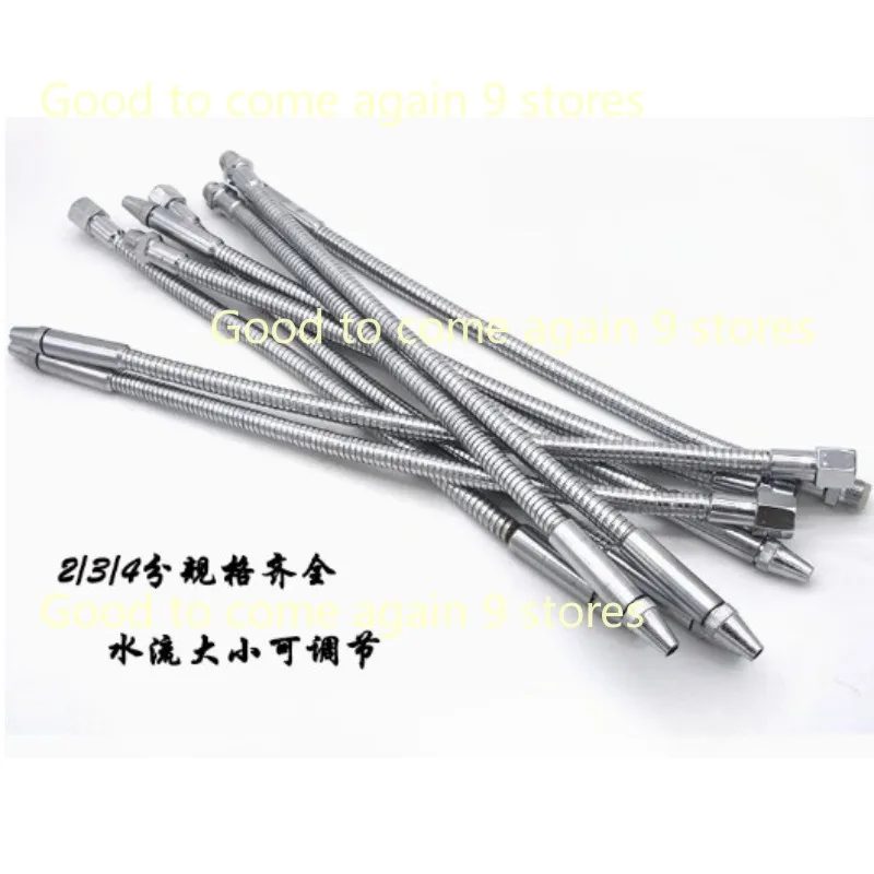 with Round Head Nozzle for CNC Machine / Milling / Lathe 1/2 3/8 1/4 Inch Metal Flexible Water Oil Cooling Tube Pipe 400mm