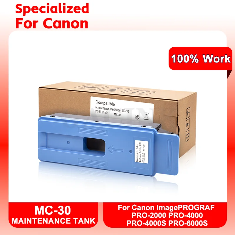 

MC30 MC-30 Maintenance Box For Canon imagePROGRAF PRO-2000 PRO-4000 PRO-4000S PRO-6000S Printer Ink Maintenance Tank 1156C002AA