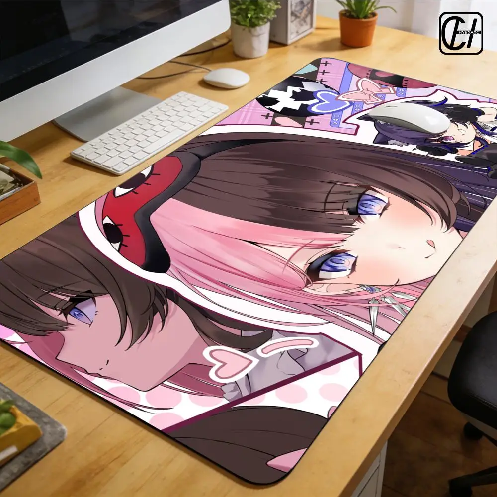 Anime V-VSPO H-Hinano T-Tachibana Mouse Pad XXL Mouse Pad Large Non-Slip Lock Edge Keyboard Pad Anti-Slip Gaming Desk Mat HYBXXC