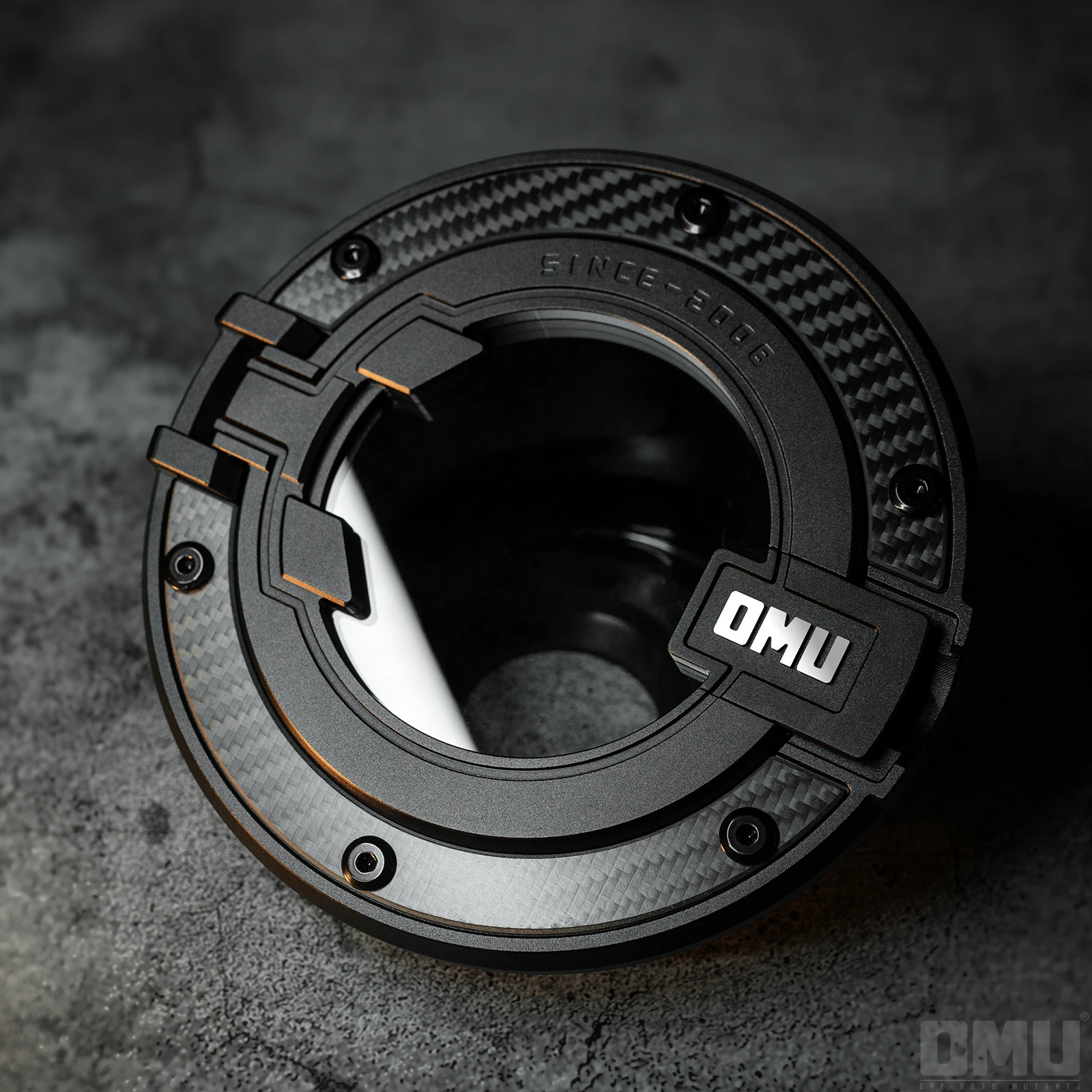 OMU 4x4 غطاء خزان الوقود الألومنيوم لسيارة جيب رانجلر JK/JL 2007-2024 كبسولة الفضاء الشفافة تصميم ملحقات خزان الغاز #2