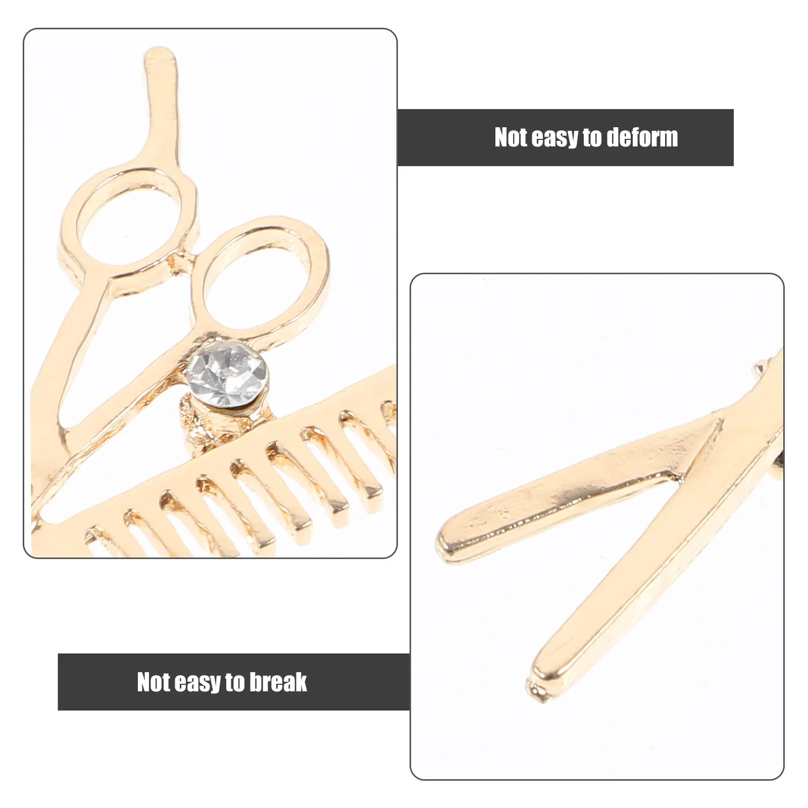 Barber Brooch Pin Fine Craftsmanship Decorative Pin Costume Jewelry for Hats Clothes Gift for Women Costume Jewelry