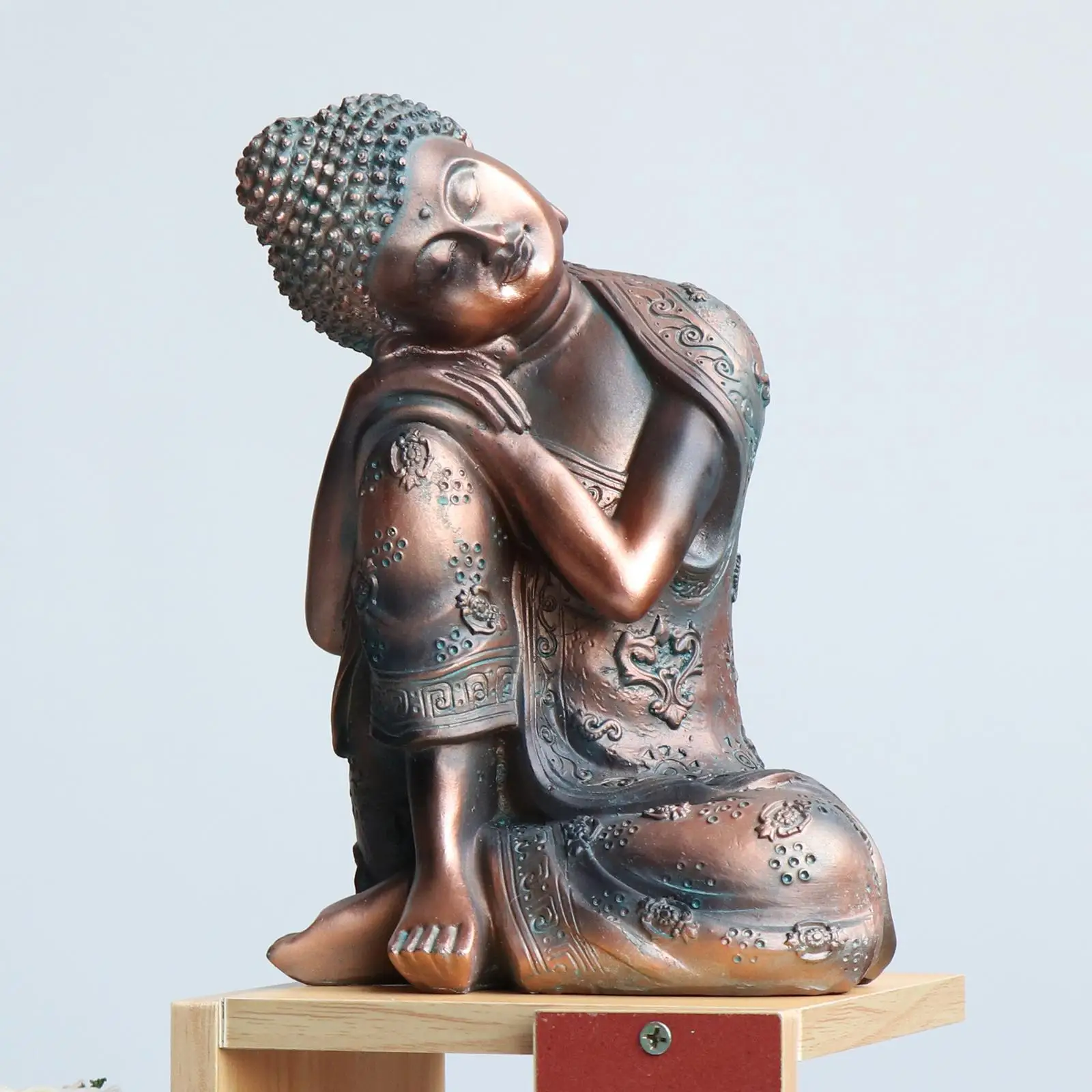 23cm Resin Sleeping Buddha Statue Crafts Living Room Home Decor bring good luck and auspiciousness