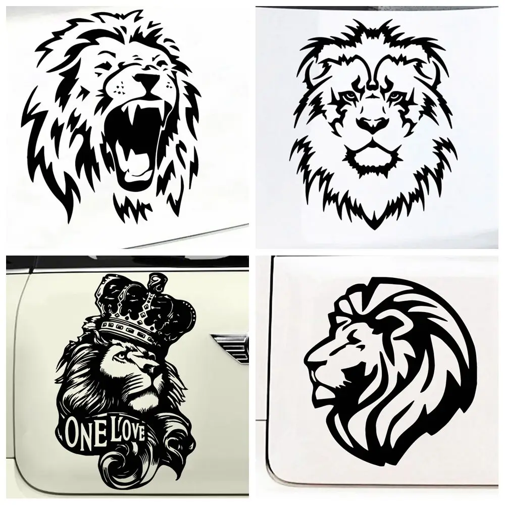 Art Design Lion Car Stickers And Decals Vinyl Decal Sticker For Cars Acessories Decoration