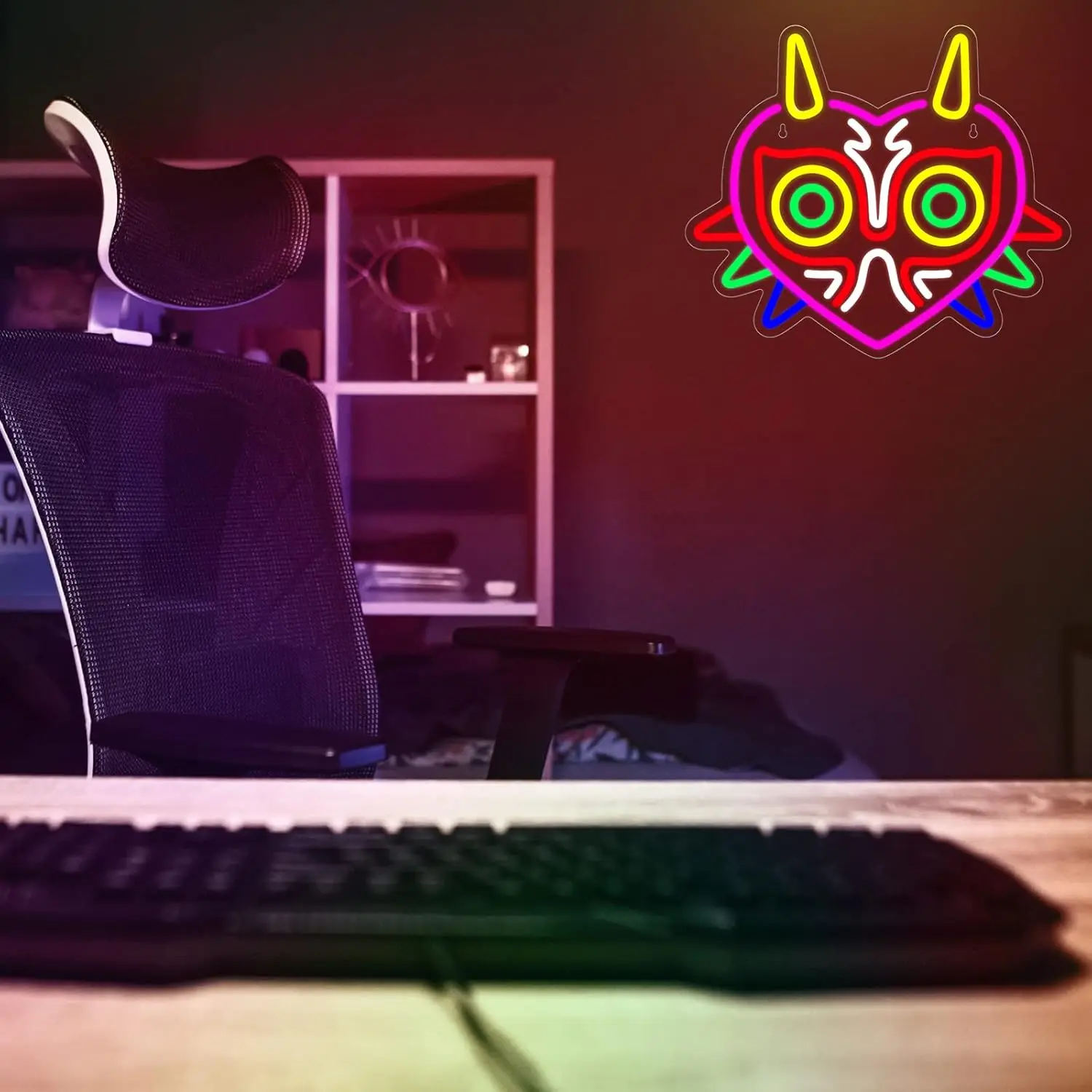 Game Room Neon Sign Zelda Game Animal Neon Light Sign Dimmable for Boy Room Game Wall Decor USB Game Player Gift Teenagers Fan