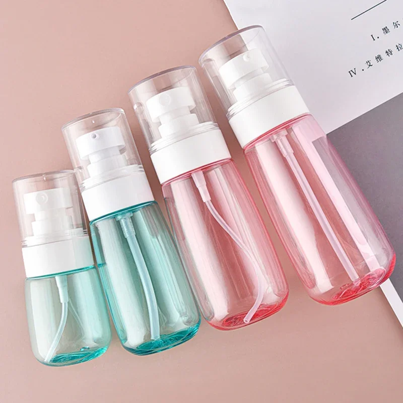 

30/60/80/100ml Travel Dispenser Lotion Bottle Plastic Empty Mist Spray Bottle Perfume Atomizer Liquid Pump Refillable Bottles