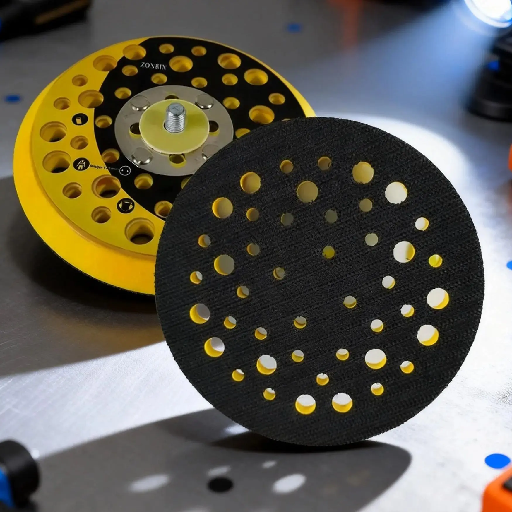

MIRKA 5-Inch 125mm General Grinding Machine Tray Pneumatic Sandpaper Holder Sticky Disc Base for Sander