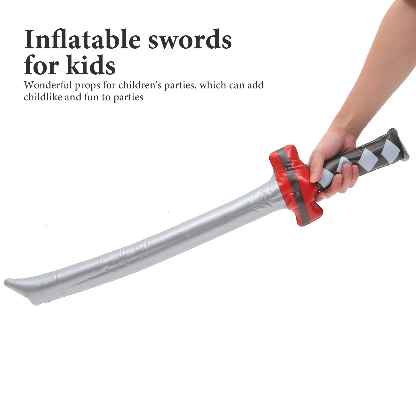 

10pcs Inflatable Swords Pirate Cosplay Props Kids Play Party Decoration Halloween Role Play Blow Up Sword Pvc Balloon