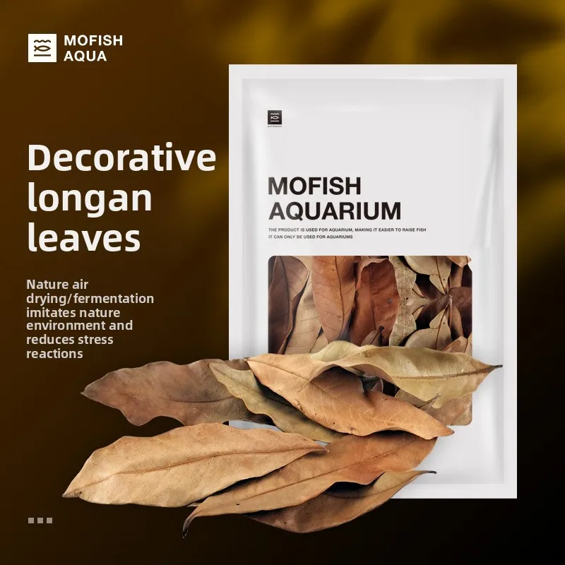 

MOFISH AQUA Longan Leaves for Turtle Tank - Natural Water Conditioner to Lower pH & Create Safe Hiding Spots for Turtles