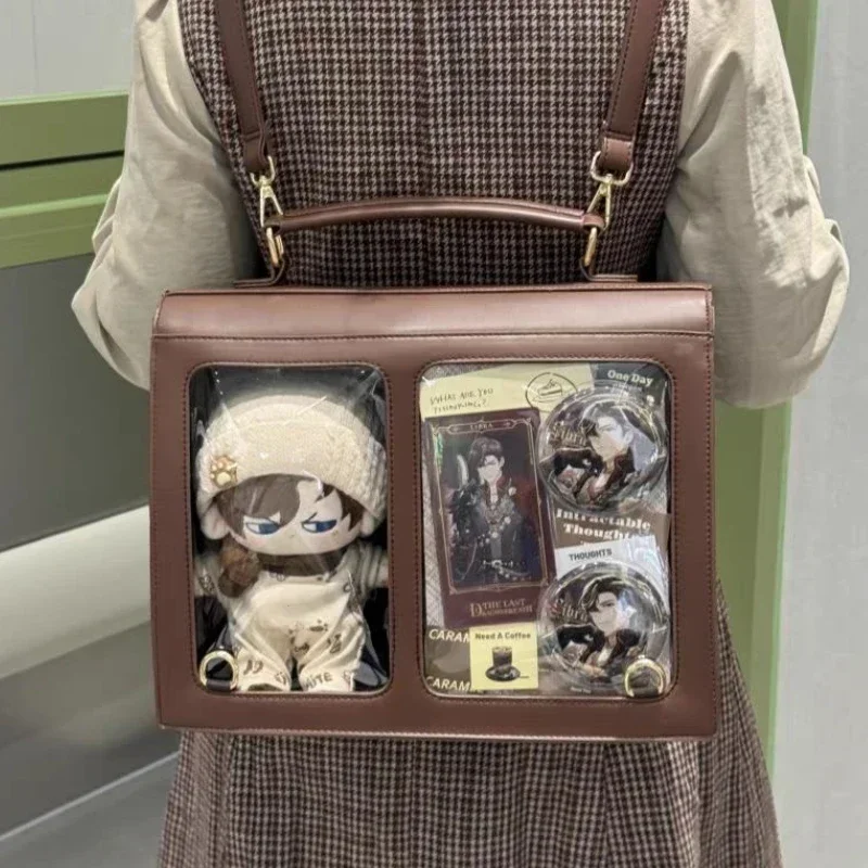 

Niche Japanese Transparent Ita Bag Casual Large Capacity Girl Shoulder Crossbody Bag Fashionable Ulzzang Student Backpack ItaBag