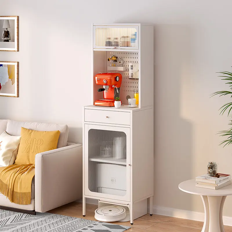 Living room sweeping robot shelf Narwal significant other sofa side several Japanese floor storage cabinet trolley