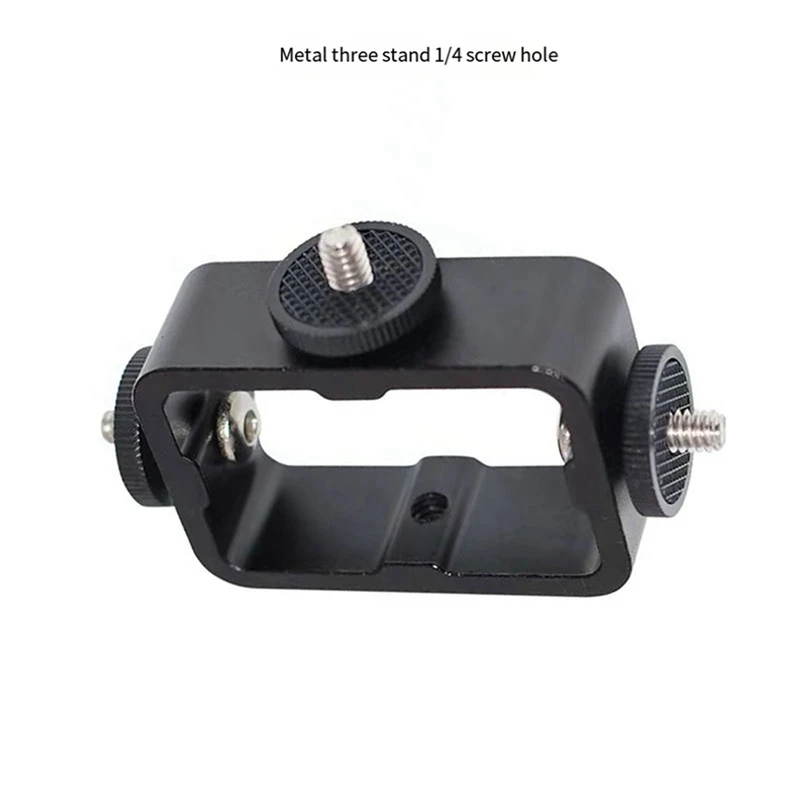 Holder Flash Bracket For Live Broadcast Selfie Camera Phones 1/4 Hole Metal Three-Position Machine 1 Piece