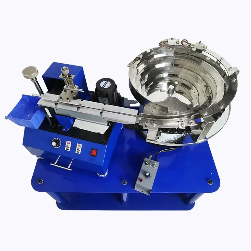 Fully automatic new electric bulk safety capacitor cutting LED light transistor foot shearing machine vibrating plate