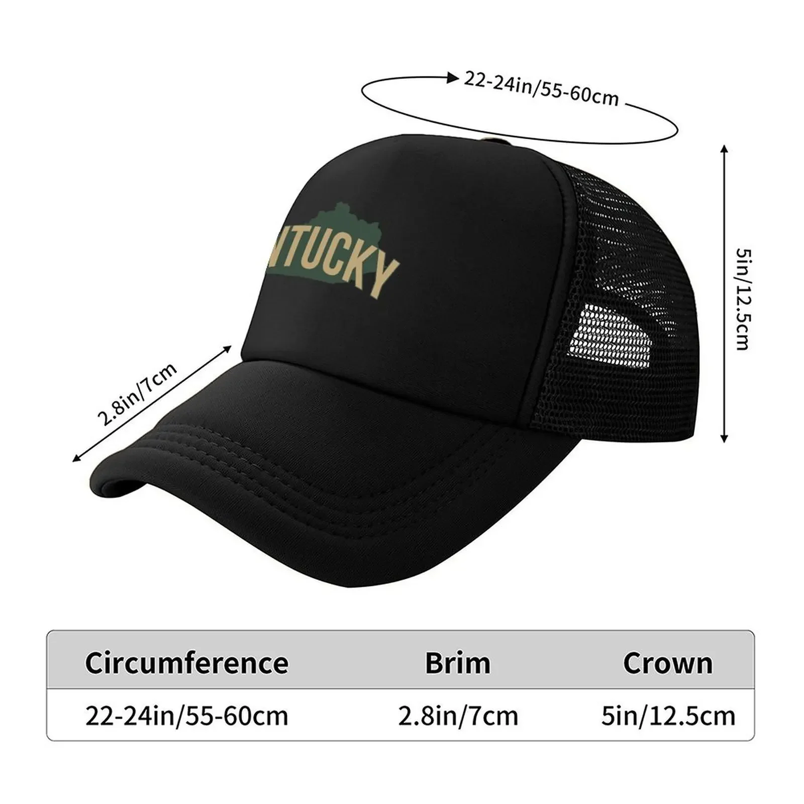 2026 Kentucky State Baseball Cap Visor Military Tactical Cap Trucker Hat Ball Cap Women Beach Fashion Men's