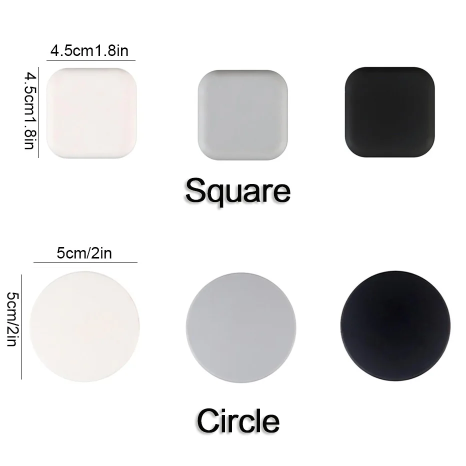 Circle/Square Silicone Self Adhesive Mute Door Stopper Wall Protector Door Handle Bumper Guard Furniture Anti-crash Pad image 4