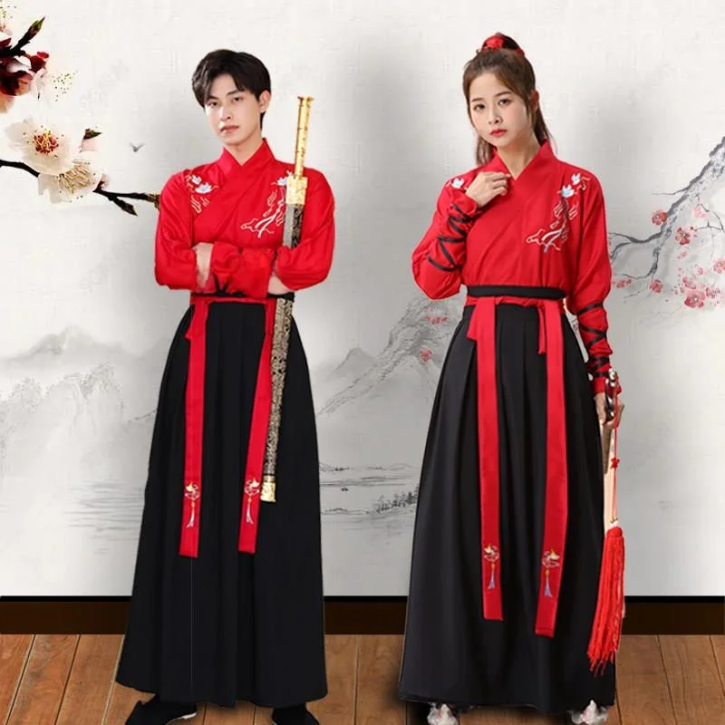 

Ele Men's Hanfu Costume Set Large Size Ancient Sle Student Class orm Performance Suit Summer Faion Traditional Ch...