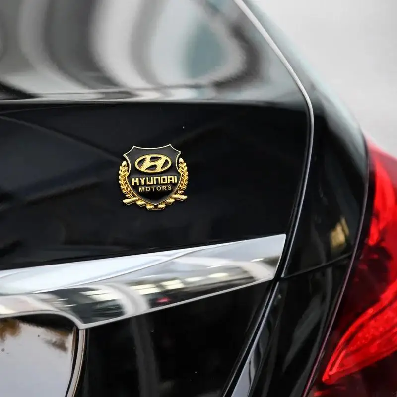 2 قطعة ثلاثية الأبعاد شعار صندوق السيارة شارة الشارات لشركة هيونداي توكسون أكسنت إلنترا سانتا في سوناتا I30 Ix35 سولاريس-ملصق الجسم Accessori #3