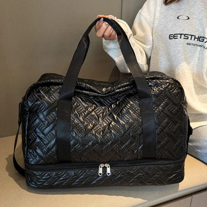 

Shining Lightweight Luggage Bag, Large Capacity Travel Duffle Bag Gym Tote Bags, Shoulder Weekender Overnight Bag Sport Bag