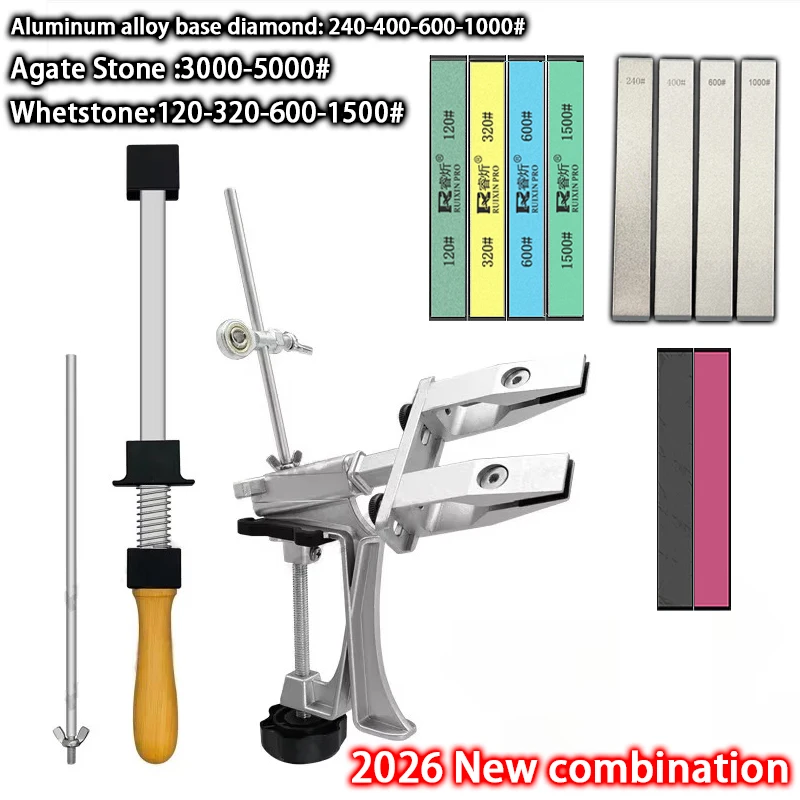 Professionelle Messer Spitzer Aluminium legierung Festen Winkel Spitzer Diamant Stein Schleifstein Küche Werkzeuge Schärfen Maschine Messer
