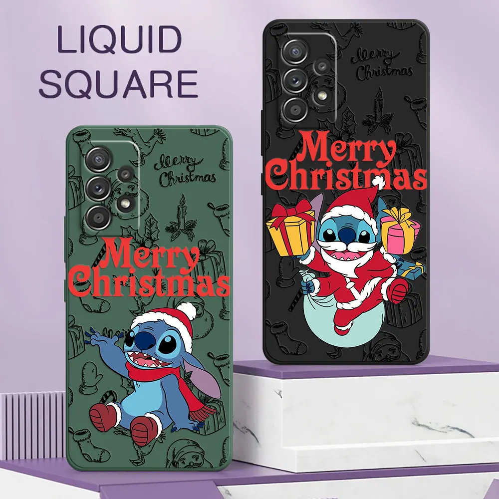 

Baby Stitchs Christmas A56 Case For Samsung Galaxy A55 A54 A53 A36 A35 A34 A52 A72 A32 A51 A26 A56 A07 A17 Silicone Phone Cover