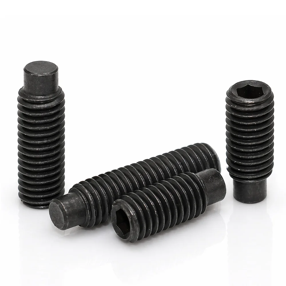 12.9 Alloy Steel Hex Socket Dog Point Set Screw Black Headless Grub Screws M2 M2.5 M3 M4 M5 M6 M8 M10 M12 M14 M16