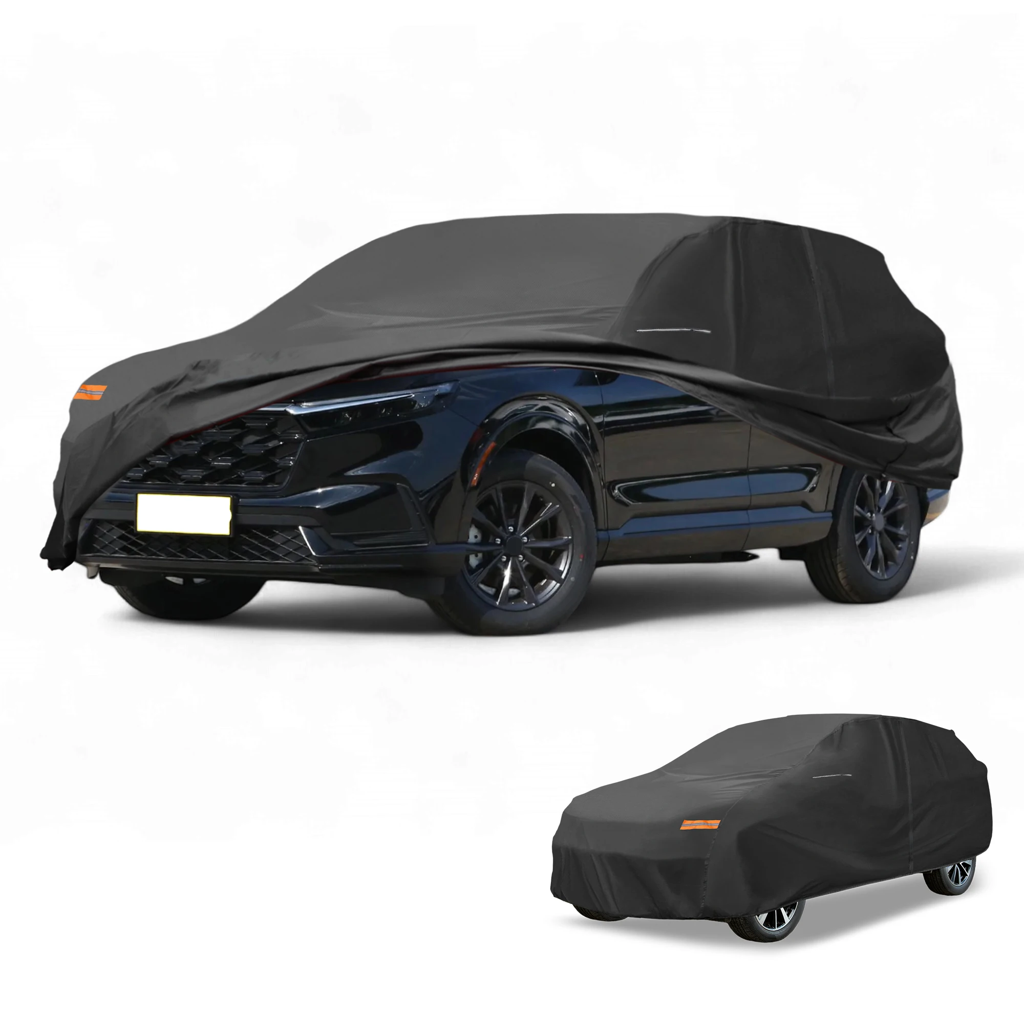 

UXCELL Car Cover Waterproof All Weather Outdoor Anti-UV Full Exterior Cover for Honda CRV 210D-PU with Reflective Strips