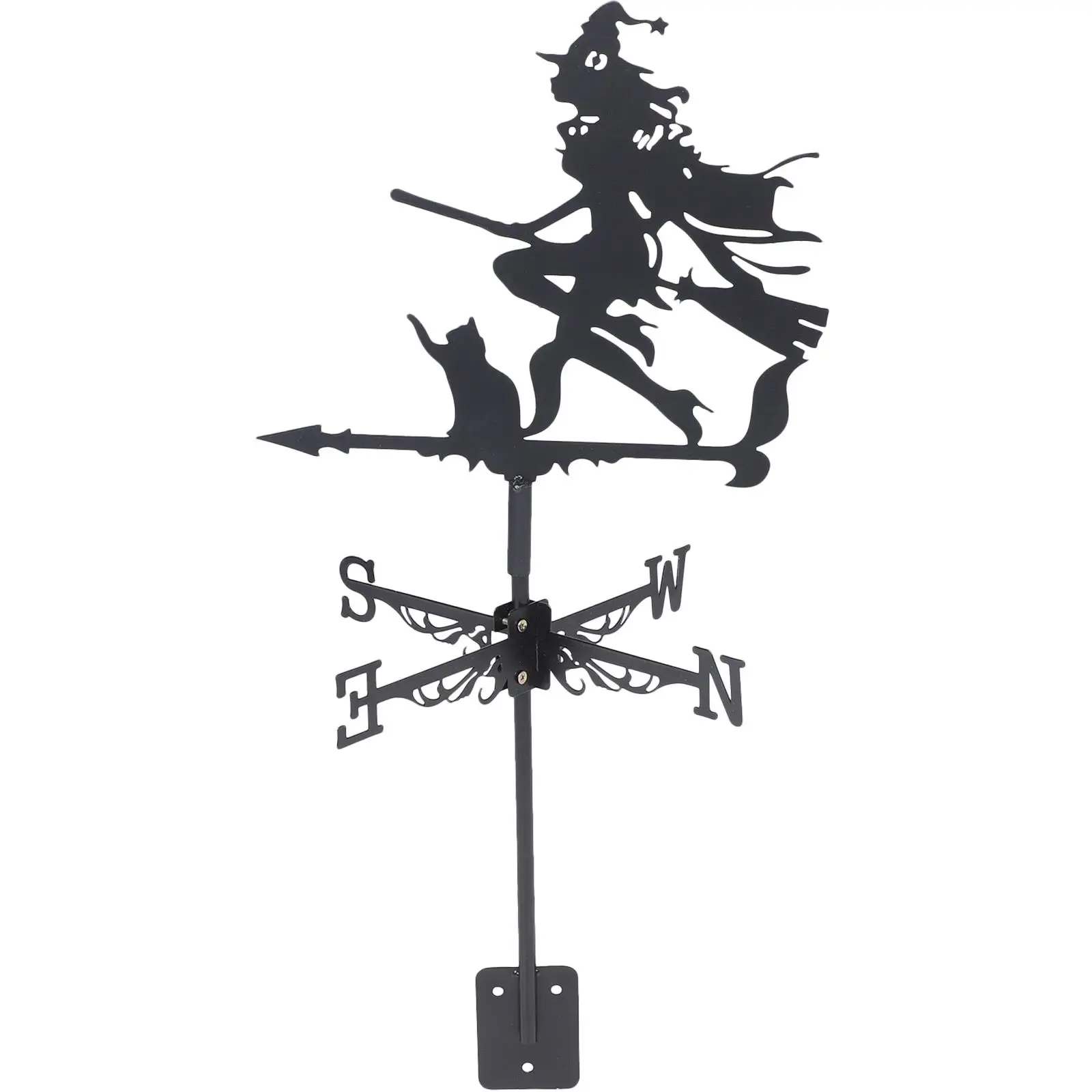 Halloween Flying Dragon Farmhouse Weather Vane Roof Bracket Wind Direction Indicator Kit Outdoor Witch for Vanes Kids Airplane