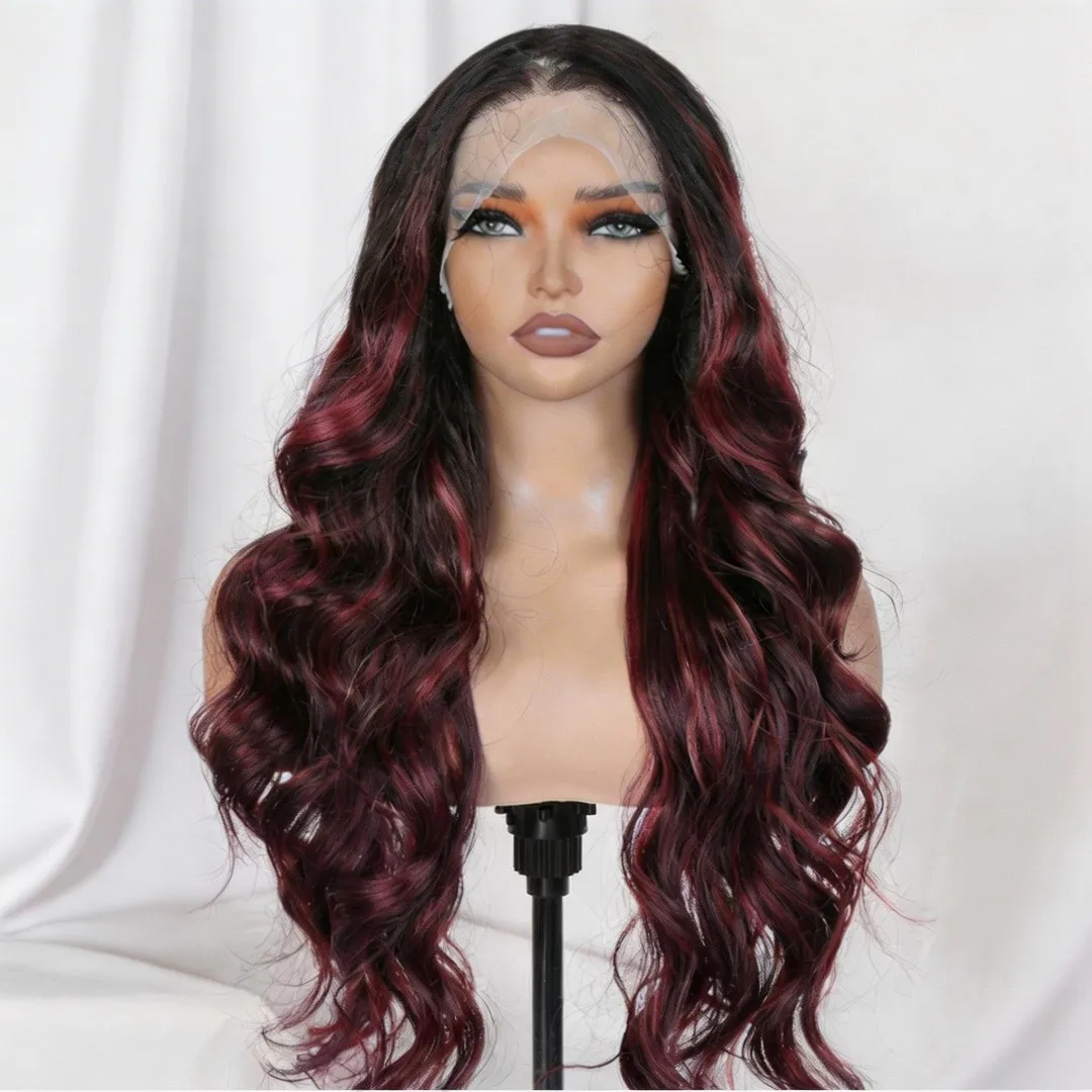 

Синтетический парик с кружевной вставкой 26 дюймов, 13x6 HD Lace – термостойкий светлый парик с прозрачным кружевом, идеально подходит для повседневной носки и вечеринок.