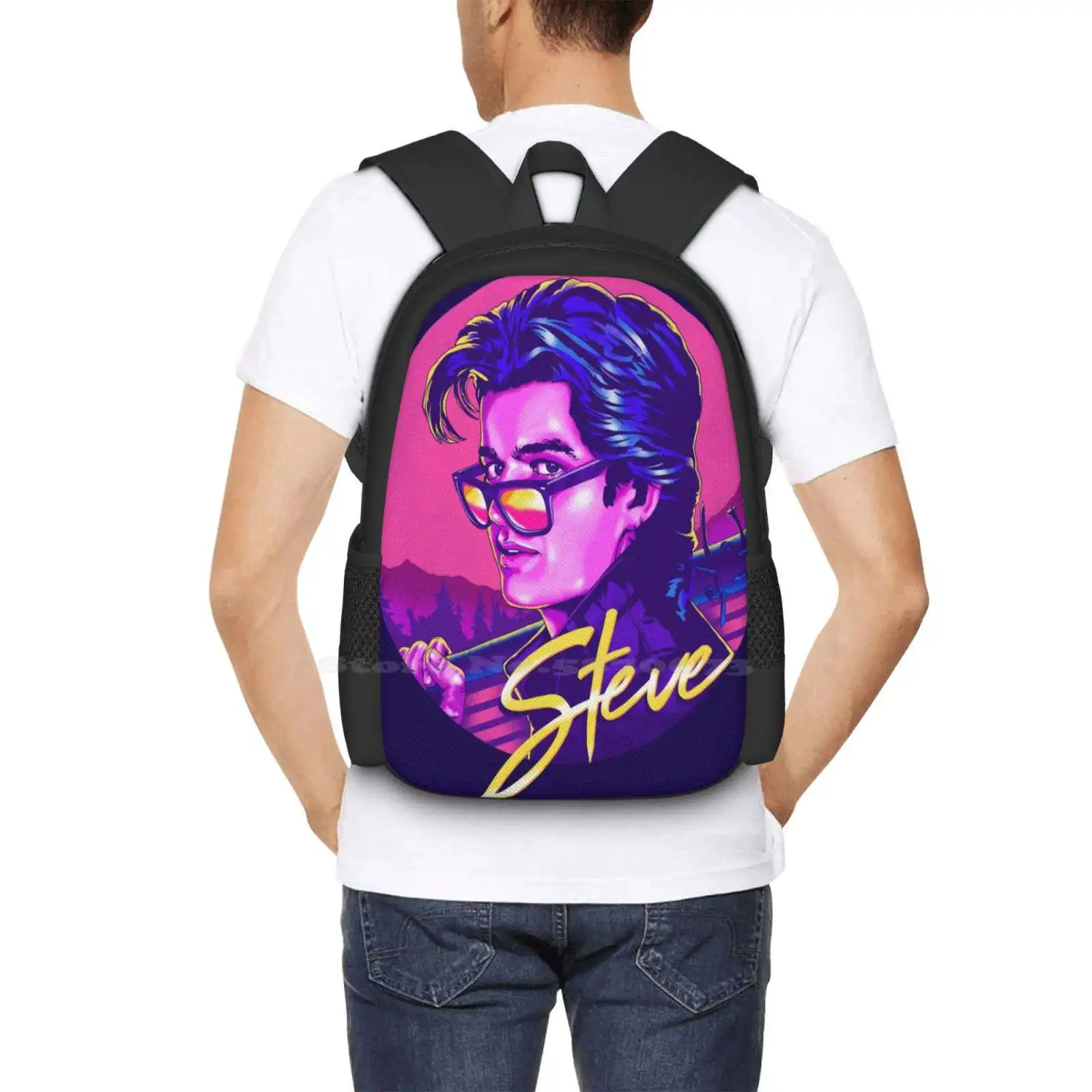 Steve | Disponibile su maschera nuovi arrivi borse Unisex borsa per studenti zaino Steve Funny Zerobriantees