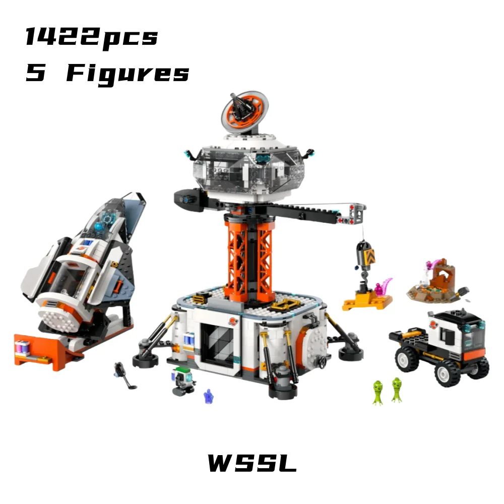 New 1422Pcs Space Base and Rocket Launchpad Model Moc Bricks 60434 Building Blocks City Sets Kids Toys Birthday Gifts for Boys