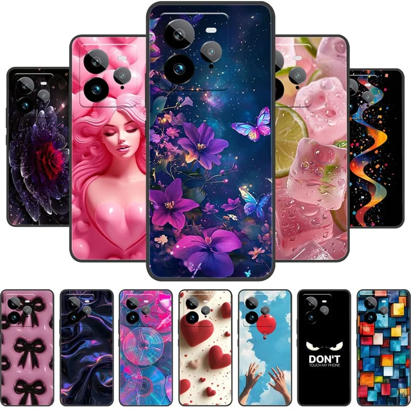 ل Realme GT7 Pro حافظة بولي يوريثان سيليكون لينة الغطاء الخلفي ل Realme GT7 برو 5G جراب هاتف واقية قذيفة سوداء RealmeGT7Pro الوفير #1