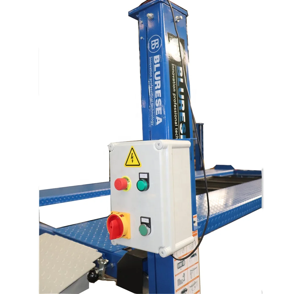 Capacity 9000lb Hydraulic 4 Post Car Lift With Casters for Sale