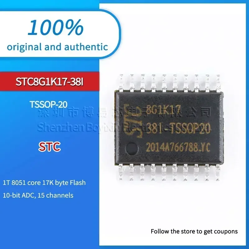 

STC8G1K17-38I-TSSOP20 Black casing