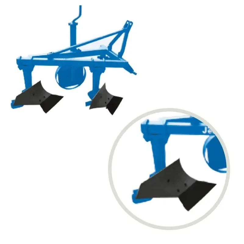 Tractor Mount 1-2 Trapezoidal Plough for 20-40 HP Small Tractors Working Depth 20-25cm Lightweight Medium Soil Type