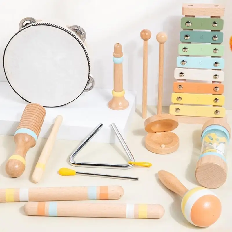 U2JB Musical Instruments Toddler Percussion Instruments Toddler Children Drum for Toddler Sensory and Musical Growth